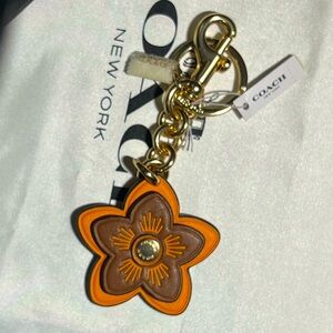 Coach Flower Keychain